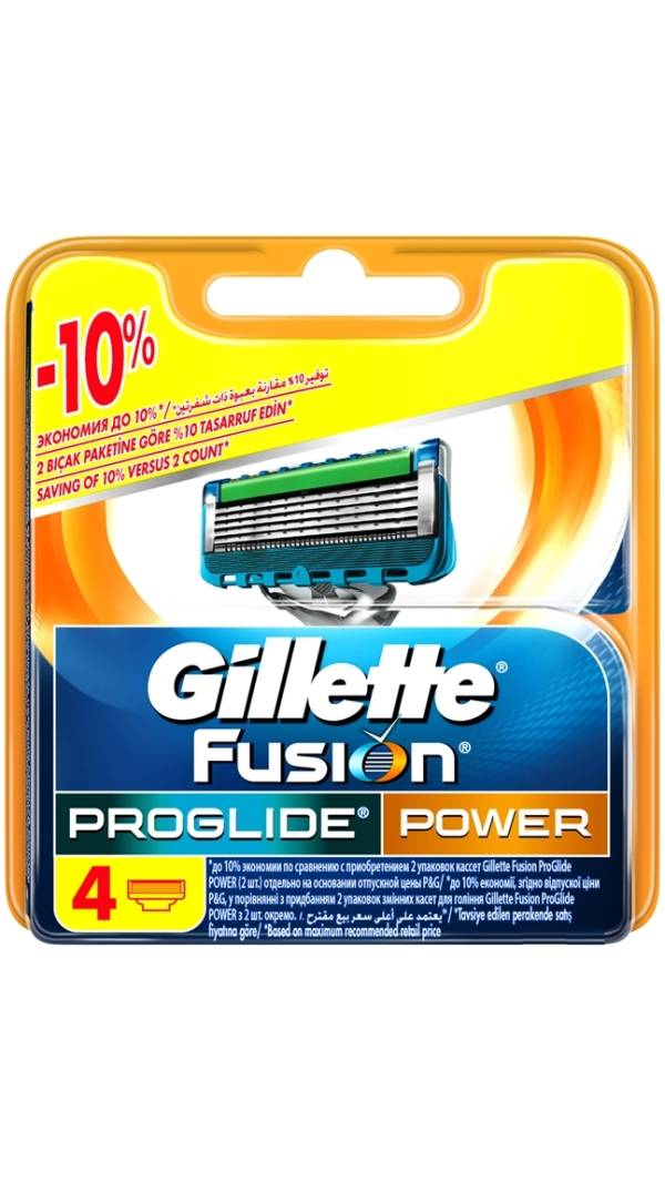 Gillette Fusion Proglide Power 4pcs blade Alliance
