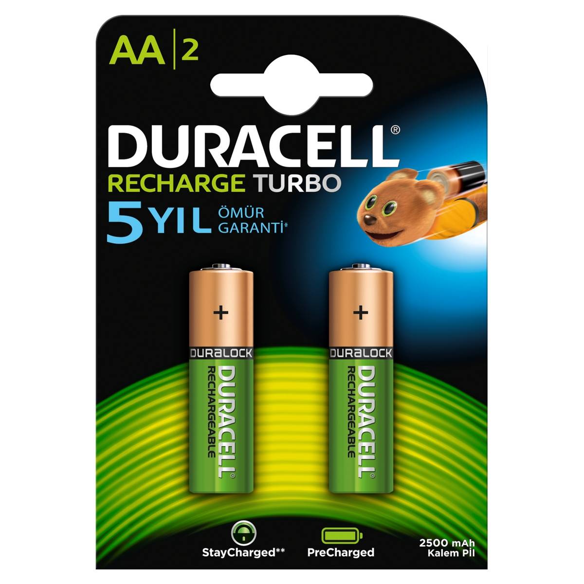Duracell rechargeable new arrivals 2500mah